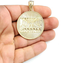 Load image into Gallery viewer, New 10k yellow gold last supper pendant charm fine gift religions jewelry 8.8g
