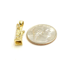 Load image into Gallery viewer, 14k Yellow gold 3D New York statue of liberty pendant charm Gift fine jewelry 3g
