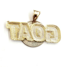 Load image into Gallery viewer, New 10k yellow Gold Goat Pendant charm diamond cut hip hop fine jewelry 5.9g

