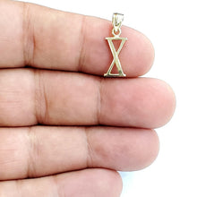 Load image into Gallery viewer, New 14KT Yellow Gold Solid Roman number 10 Pendant charm gift Fine Jewelry 0.9g
