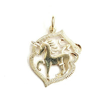 Load image into Gallery viewer, New 14k yellow gold unicorn full body pendant charm gift jewelry fine 1.2g
