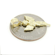Load image into Gallery viewer, New 10k yellow Gold full body angel Pendant charm fine gift jewelry unisex 1g
