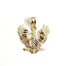 Load image into Gallery viewer, New 10k multi color Gold eagle Pendant charm diamond cut gift fine jewelry 2g
