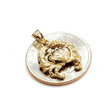 Load image into Gallery viewer, New 14k yellow Gold crab cancer zodiac sign Pendant charm fine jewelry 2.6g

