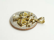Load image into Gallery viewer, New 10k yellow solid Gold Libra zodiac astrology Pendant charm fine jewelry 2.4g
