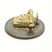 Load image into Gallery viewer, 14k yellow Gold phone i love u Pendant charm gift fine jewelry unisex 3.4g
