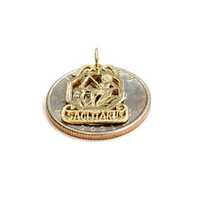 Load image into Gallery viewer, 14k yellow Gold Sagittarius Archer astrology Zodiac Sign Pendant jewelry 1.3g
