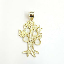 Load image into Gallery viewer, 10k yellow gold dollar sign money bag tree lucky pendant charm fine jewelry 2.5g
