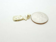 Load image into Gallery viewer, 10k yellow gold dollar sign money bag lucky pendant charm fine gift jewelry 1.4g
