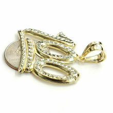 Load image into Gallery viewer, New 10K Solid Yellow Gold Diamond Cut One Hundred 100 Charm Pendant jewelry 6.6g
