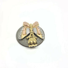 Load image into Gallery viewer, New 14k tri color solid Gold butterfly full body Pendant charm gift jewelry 4.2g
