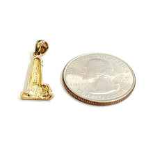 Load image into Gallery viewer, New 14k yellow gold lighhouse pendant charm gift fine jewelry 1.4g
