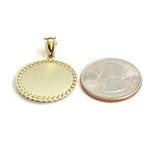 Load image into Gallery viewer, 10k yellow gold round saint Jude juda pendant charm religious jewelry 0.97" 4g
