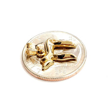 Load image into Gallery viewer, 14k yellow gold tiny chai Hay Jewish kabbalah pendant charm fine jewelry 1.3g
