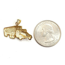 Load image into Gallery viewer, New 14k yellow Gold truck car trucking Pendant charm gift fine jewelry 3.3g
