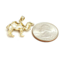 Load image into Gallery viewer, New 14k yellow Gold camel full body animal Pendant charm gift fine jewelry 4.2g
