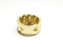 Load image into Gallery viewer, 14K solid Yellow Gold 11.6mm Cuban link Ring Band fine jewelry 17.2g size 9.5
