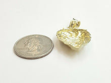 Load image into Gallery viewer, 10k yellow Gold lion head face leo zodiac Pendant charm fine gift jewelry 3.7g
