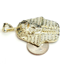 Load image into Gallery viewer, 10k yellow solid Gold Egyptian pharaoh king head Pendant jewelry fine gift 11.3g
