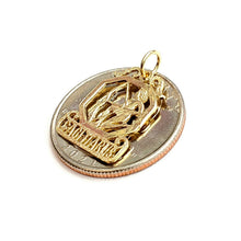 Load image into Gallery viewer, 14k yellow Gold Sagittarius Archer astrology Zodiac Sign Pendant jewelry 1.3g
