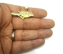 Load image into Gallery viewer, New 14k yellow Gold parrot bird Pendant charm gift fine jewelry unisex 3.6g
