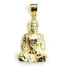 Load image into Gallery viewer, New 10k yellow gold buddha Buda Buddah pendant charm fine religious jewelry 5.8g
