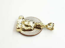 Load image into Gallery viewer, New 10k yellow gold buddha buda buddah pendant charm fine religious jewelry 3.1g
