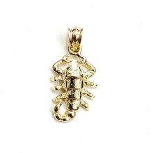 Load image into Gallery viewer, New 10k yellow gold scorpion Scorpio pendant charm zodiac sign fine jewelry 1.5g

