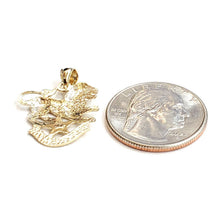 Load image into Gallery viewer, 14k yellow Gold lion Leo zodiac sign astrology Pendant charm fine jewelry 2g
