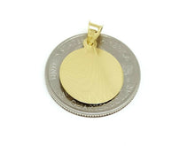 Load image into Gallery viewer, 14k yellow gold round Jesus pendant charm gift religious fine jewelry 0.63" 1.2g
