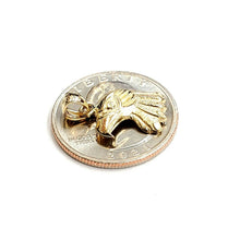 Load image into Gallery viewer, New 14k yellow Gold eagle Head Pendant charm gift fine jewelry unisex 1.4g
