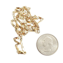 Load image into Gallery viewer, 14K tri color Gold Valentino Chain Necklace fine jewelry unisex 2.5mm 22" 4.8g
