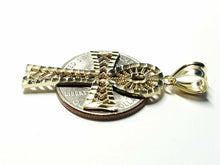Load image into Gallery viewer, 10k yellow gold Egyptian ankh cross pendant charm fine religious jewelry 2.4g
