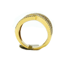 Load image into Gallery viewer, 1.19ct genuine diamond 18k yellow Gold Women wide anniversary band Ring Size 6.5
