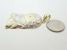 Load image into Gallery viewer, New 10k two-tone gold jesus face head pendant fine religious gift jewelry 11.1g
