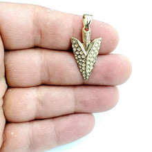 Load image into Gallery viewer, New 14k yellow Gold solid 3D Arrowhead Pendant charm gift fine jewelry 4.5g

