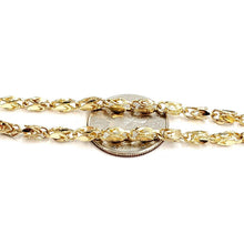 Load image into Gallery viewer, 10K real yellow gold 3.75mm Turkish chain Necklace gift fine jewelry 24" 21.3g
