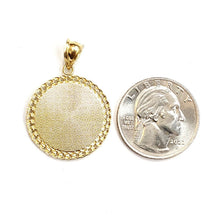 Load image into Gallery viewer, New 10k yellow Gold round Freemason Masonic Pendant 0.97" religious jewelry 3.9g
