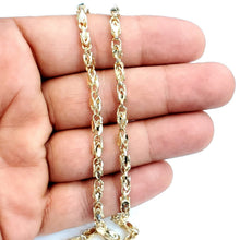 Load image into Gallery viewer, 10K real yellow gold 3.75mm Turkish chain Necklace gift fine jewelry 24" 21.3g
