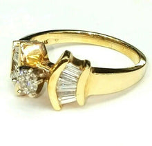 Load image into Gallery viewer, 0.68Ct Natural Diamond In 14k yellow Gold Wedding/Engagement Ring 9mm Size 7
