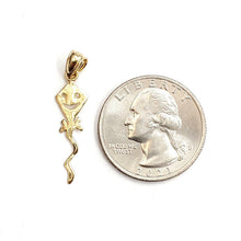 Load image into Gallery viewer, New 14k yellow Gold tiny kite for kids Pendant charm gift fine jewelry 0.6g
