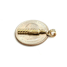 Load image into Gallery viewer, 14k solid yellow Gold candle light Love romance Pendant fine jewelry gift 1.4g
