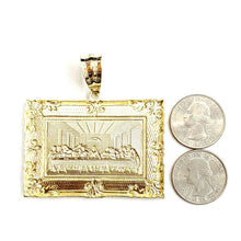 Load image into Gallery viewer, New 10k yellow gold last supper pendant charm fine gift religions jewelry 20.2g
