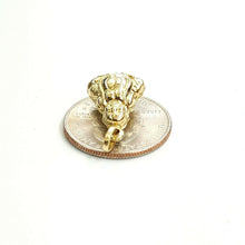 Load image into Gallery viewer, New 14k yellow gold 3D hollow buddha buda buddah pendant charm fine jewelry 1.6g
