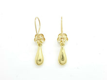 Load image into Gallery viewer, New 14k yellow Gold Hollow eye drop Earrings for female fine gift jewelry 1.2g
