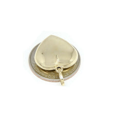 Load image into Gallery viewer, New 14k yellow Gold shiny 3D Heart pendant charm fine gift jewelry for women 3g
