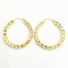Load image into Gallery viewer, New 10K yellow Gold 1.52" 4mm Turkish hoop Earrings Round fine jewelry 5.7g

