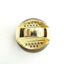 Load image into Gallery viewer, 10k two tone gold last supper religious men&#39;s Ring diamond cut jewelry Size 9.5
