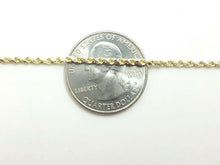 Load image into Gallery viewer, New 10K yellow gold 2mm hollow rope chain Necklace fine gift jewelry 4.3g 24&quot;
