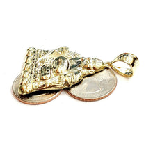 Load image into Gallery viewer, New 10k yellow gold buddha Buda Buddah pendant charm fine religious jewelry 9.6g
